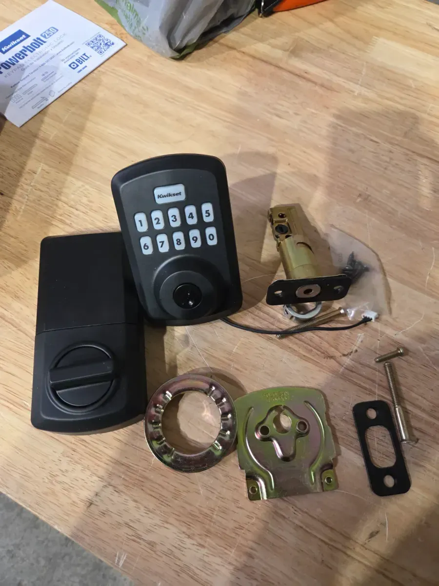 Powerbolt 250 10-Button Keypad Matte Black Transitional Electronic Deadbolt Door Lock - image 2