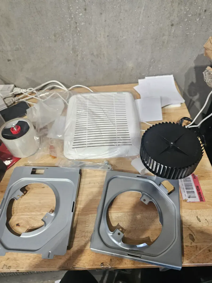 Broan-NuTone QuicKit 60 CFM 3.0 Sones Bathroom Replacement Motor and Grille/Cover - image 2