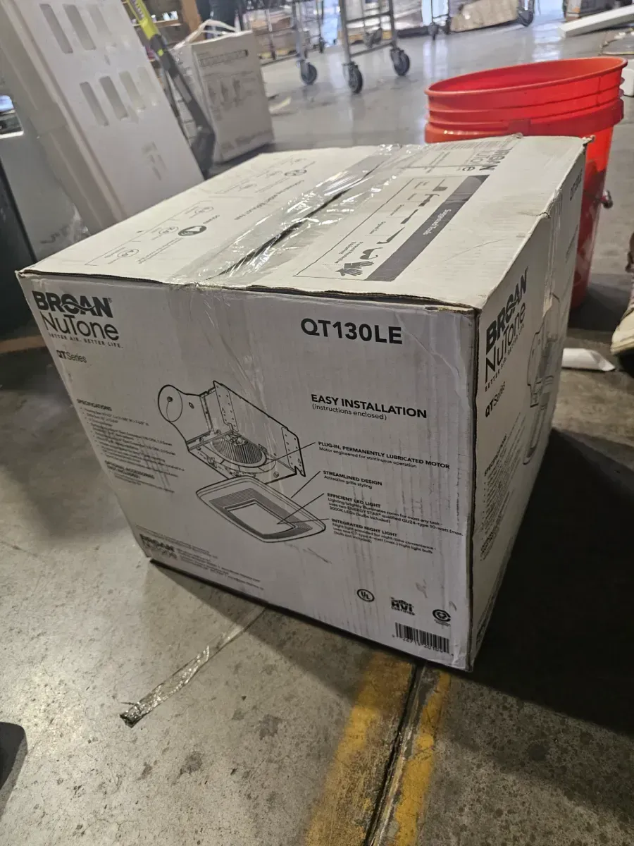 Broan-NuTone QT Series Quiet 130 CFM Ceiling Bathroom Exhaust Fan with Light and Night Light, 1.5 Sones Energy Star Certified - image 7