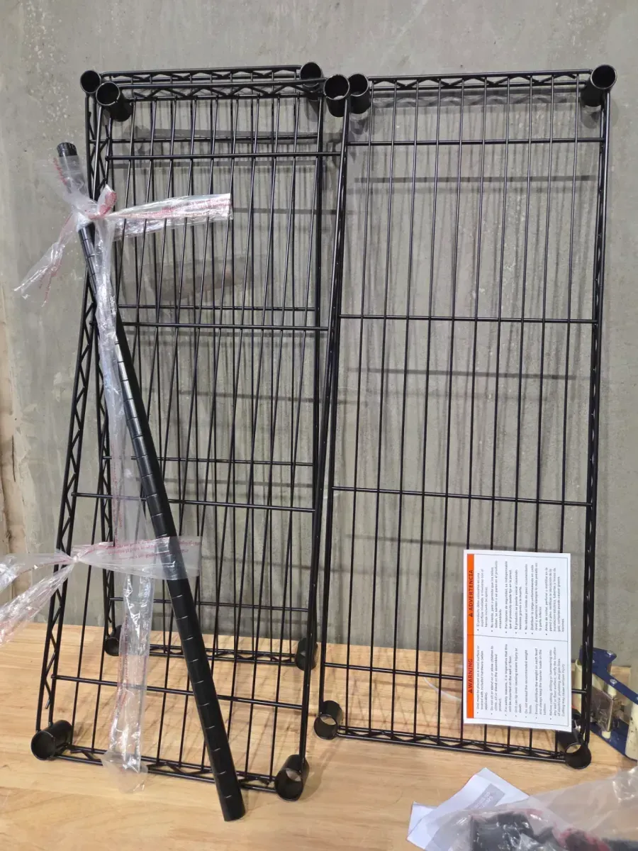 4-Tier Steel Wire Shelving Unit in Black (36 in. W x 54 in. H x 14 in. D) - image 2