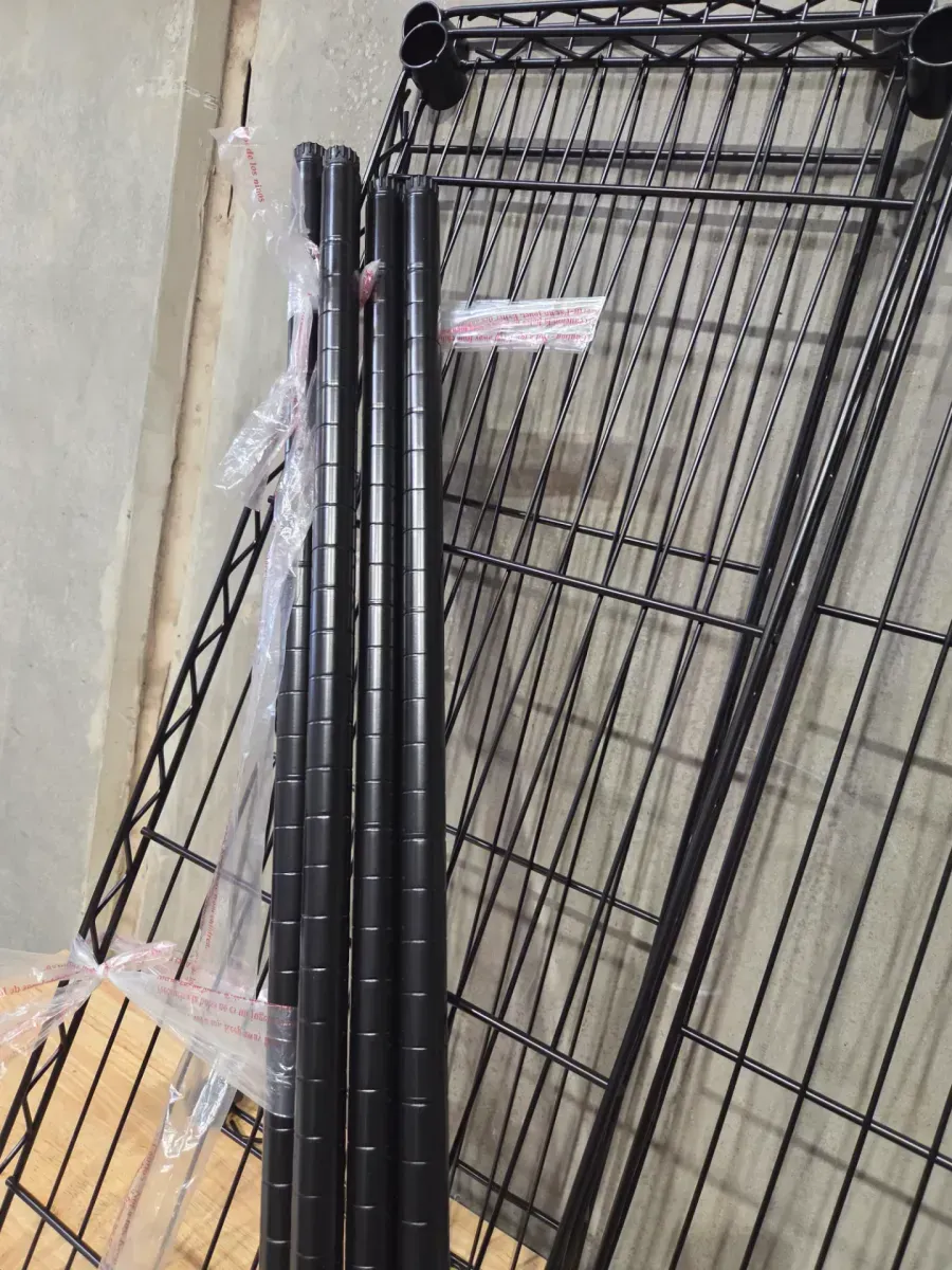 4-Tier Steel Wire Shelving Unit in Black (36 in. W x 54 in. H x 14 in. D) - image 3