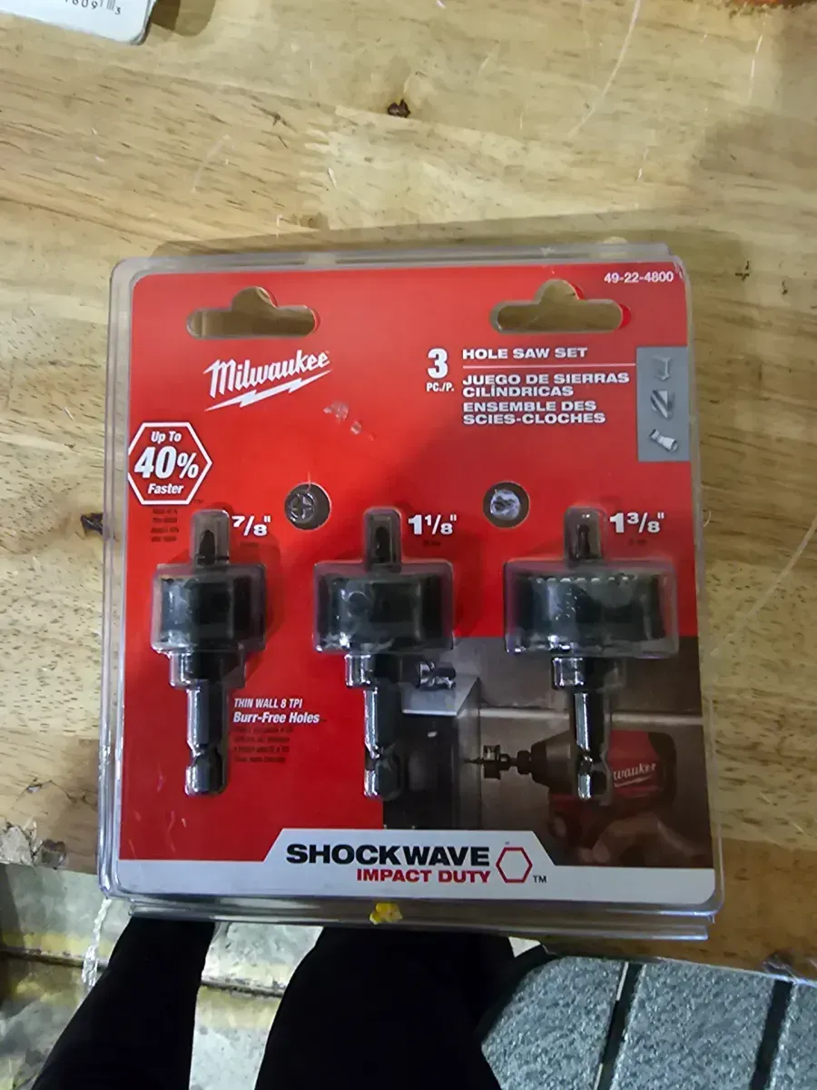 SHOCKWAVE Thin Wall Hole Saw High Speed Steel Kit (3-Piece) - image 2