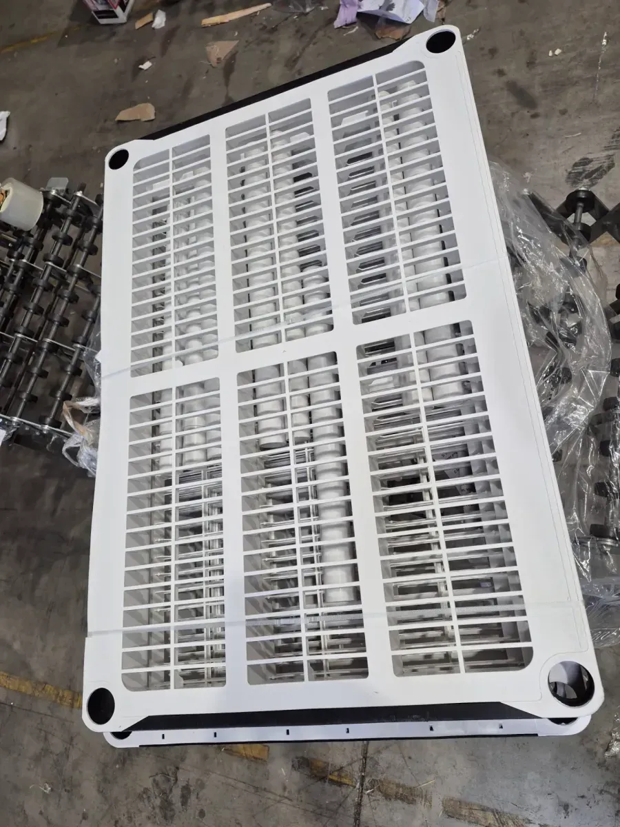 HDX 5-Tier Easy Assembly Multi-purpose Plastic Garage Storage Shelving Unit in Gray (36 in. W x 72 in. H x 24 in. D) - image 6