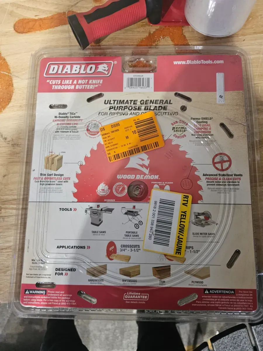 10in. x 40-Tooth Wood Demon Ultimate General Purpose Circular Saw Blade - image 2