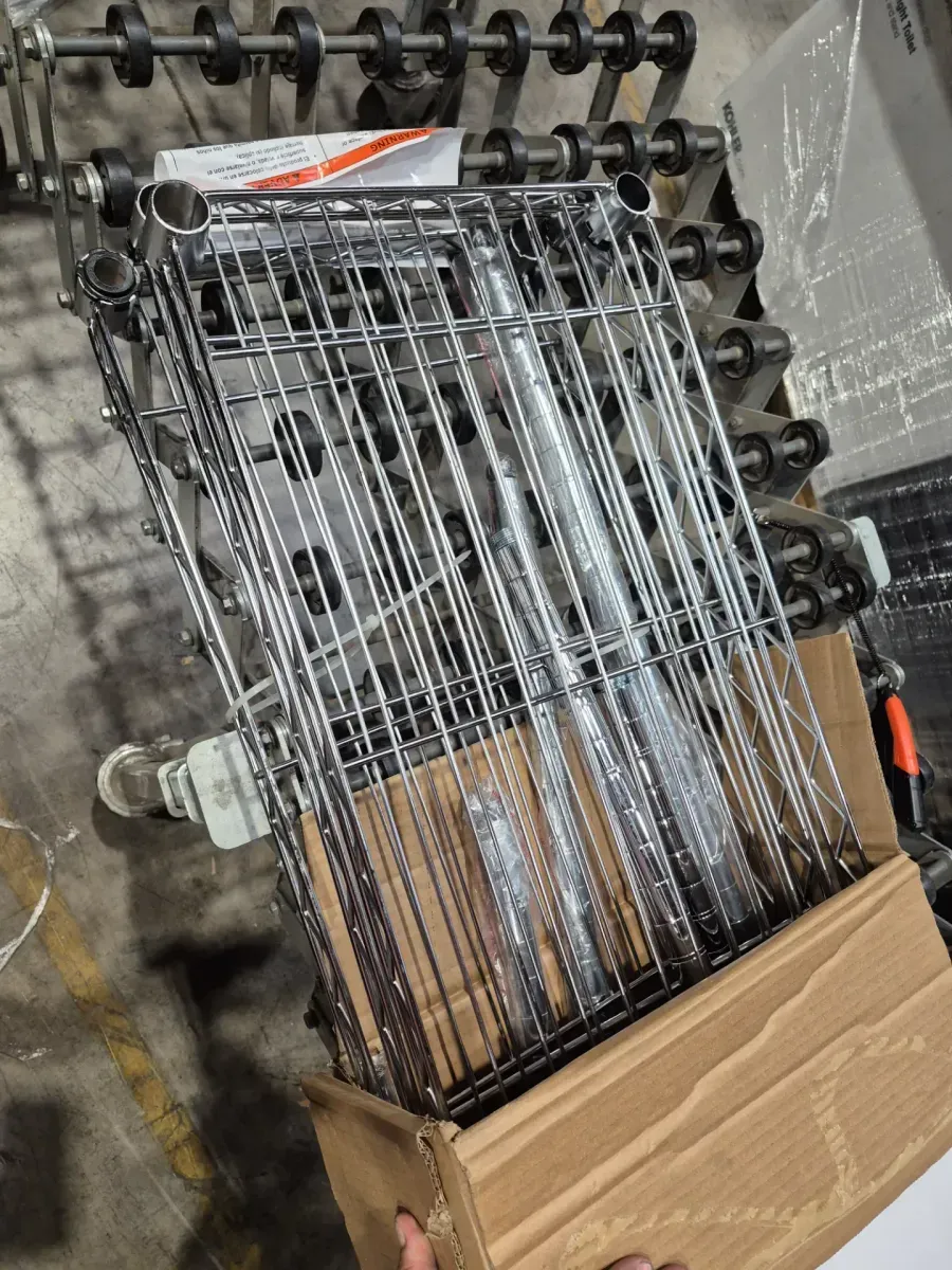 4-Tier Steel Wire Shelving Unit in Chrome (36 in. W x 54 in. H x 14 in. D) - image 5