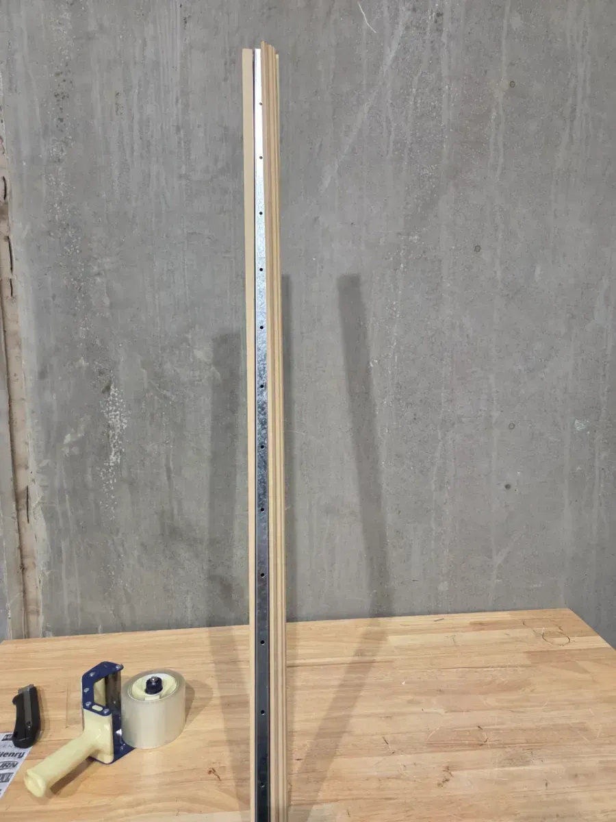 Frappe 0.75 in. T x 2.37 in. W x 78.7 in. L Textured Wood Look Laminate Molding/Trim 4 in 1 Molding - image 2