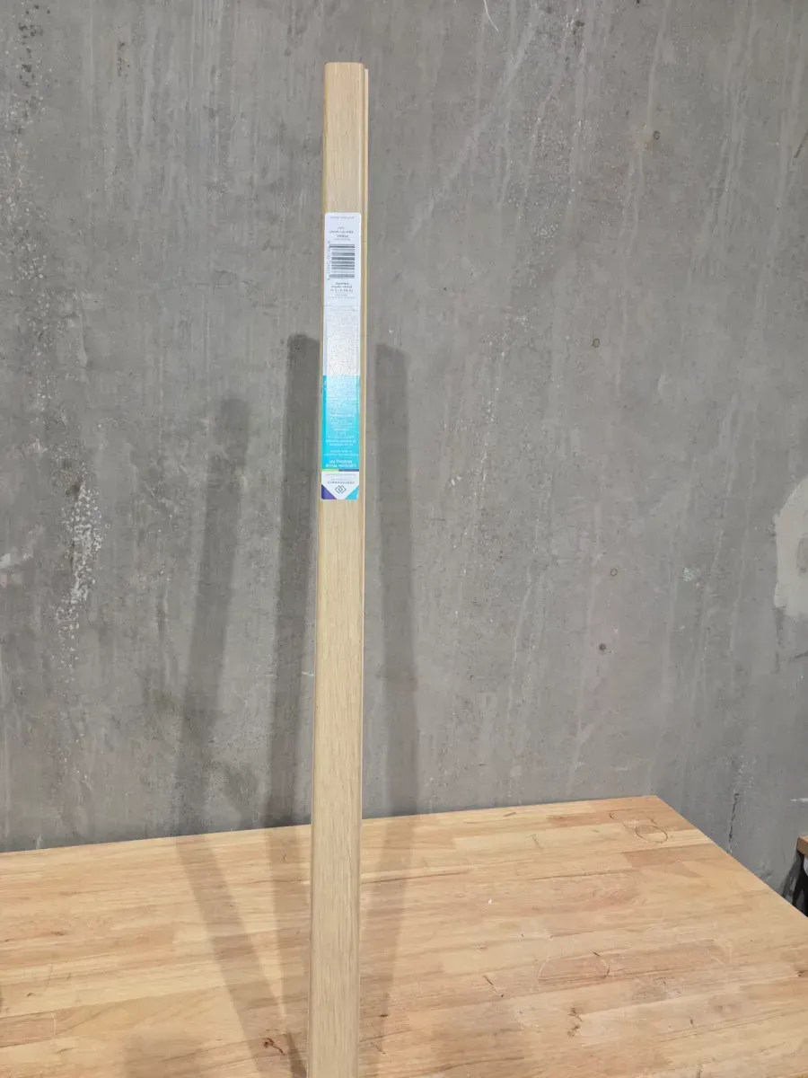 Frappe 0.75 in. T x 2.37 in. W x 78.7 in. L Textured Wood Look Laminate Molding/Trim 4 in 1 Molding - image 3