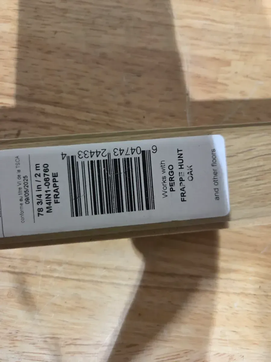 Frappe 0.75 in. T x 2.37 in. W x 78.7 in. L Textured Wood Look Laminate Molding/Trim 4 in 1 Molding - image 4