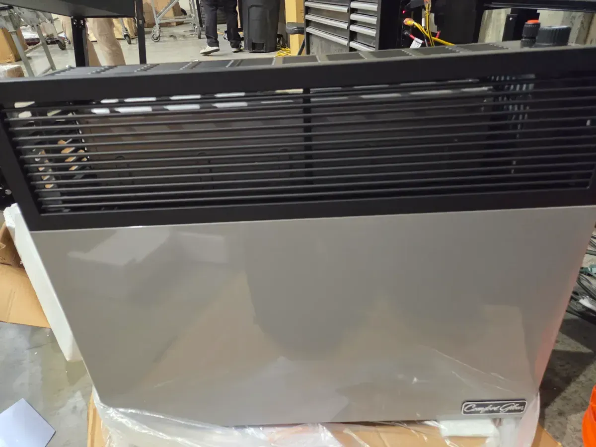 Direct Vent PROPANE Gas Wall Heater/Furnace with Thermostat, 25,000 BTU. Professional Vent Kit Included. Gray/Black - image 4