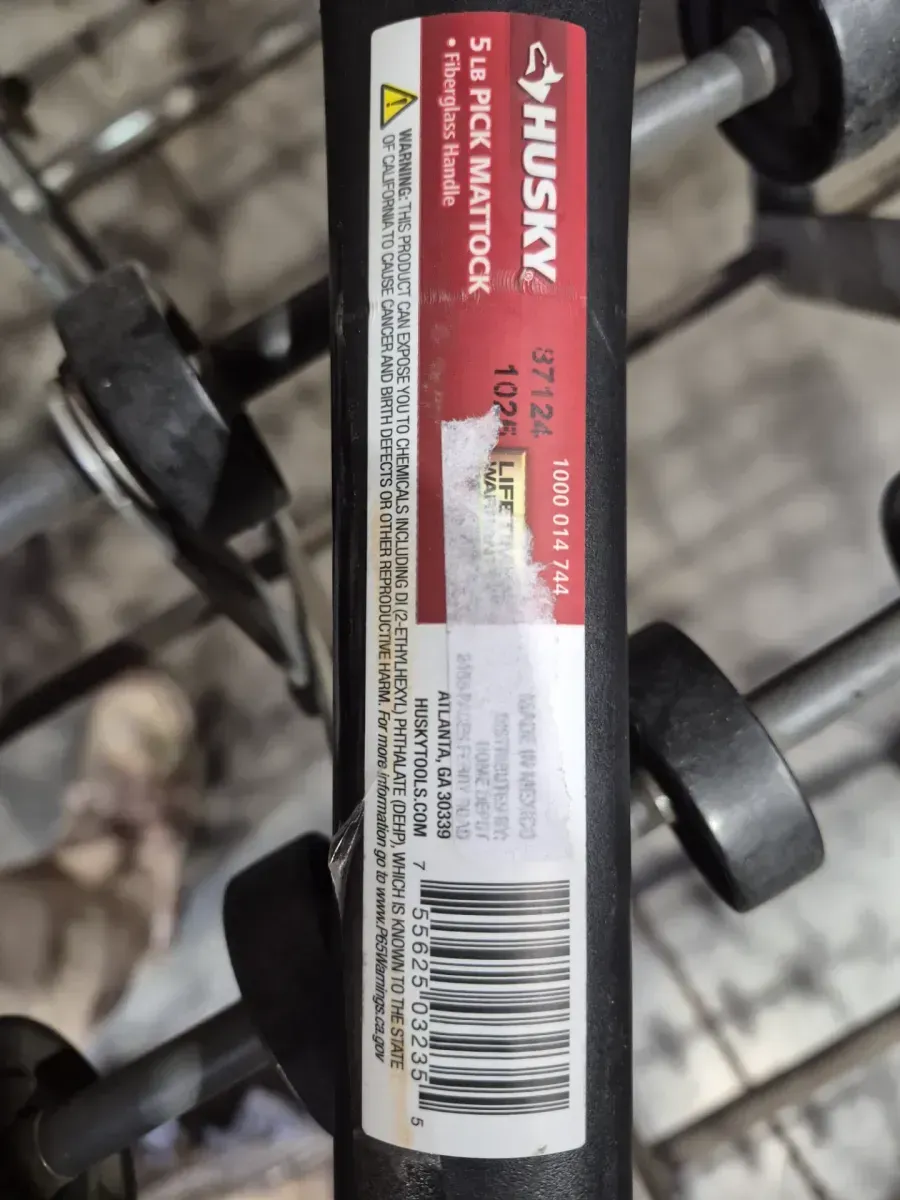 San Angelo Bar, 5 lb Pick Mattock (36 in. Fiberglass Handle), 10 lb Sledge (34 in. Handle) and 47 in.  - image 2