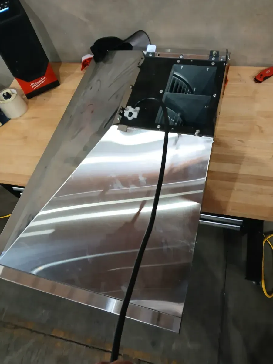 *** The range hood connector is damaged.*** Range Hood Insert 20 Inch 600 CFM Stainless Steel, Ultra-Quiet Built-in Kitchen Exhaust Hood with Dishwasher-Safe Filter - image 4