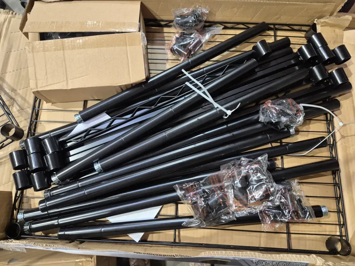 Steel Wire Garage Storage Bin Rack with Casters for 27 Gal. Tough Totes in Black (22 in. W x 69 in. H x 28.5 in. D) - image 6