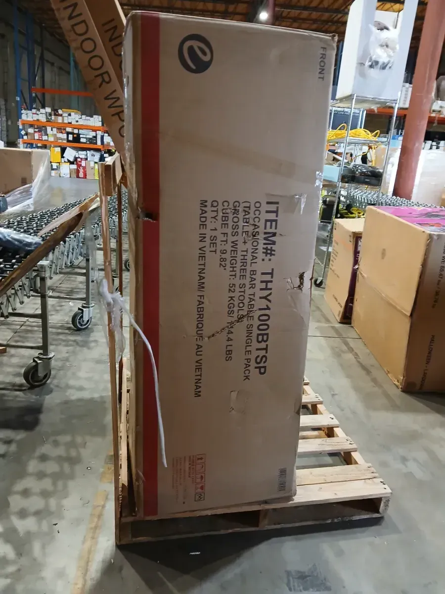 Hardy Dark Walnut 4-Piece Bar Table Set with USB Port - image 2