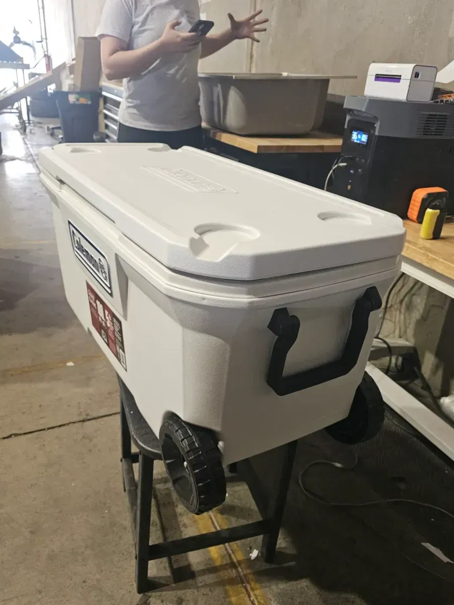 Classic 316 Series 100 qt. Marine Wheeled Hard Cooler, White - image 3