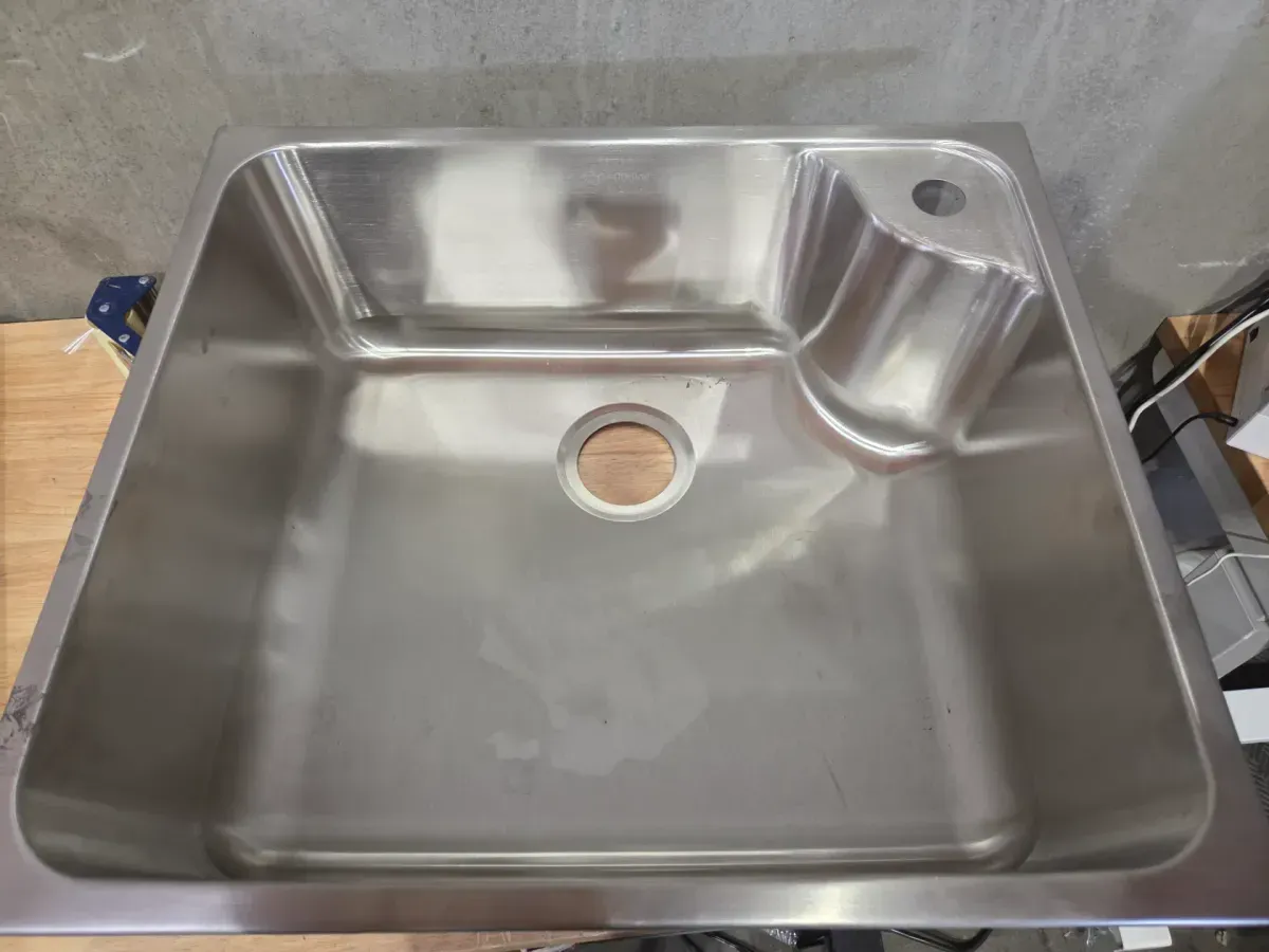 Drop-in Stainless Steel 33 in. 18 Gauge 1-Hole Single Bowl Kitchen Sink - image 2