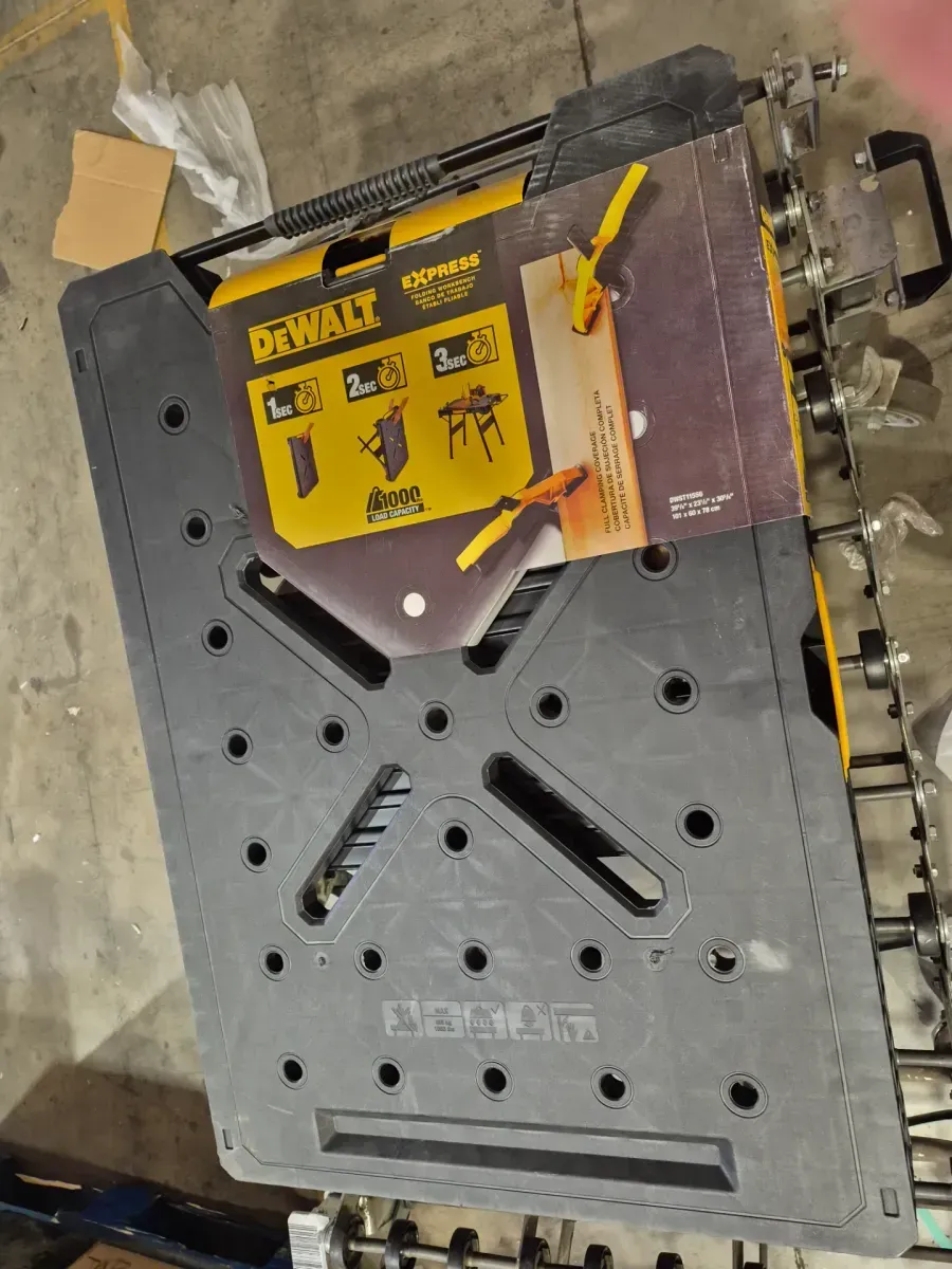 DEWALT 33 in. H Plastic Folding Portable Sawhorse Workbench - image 4