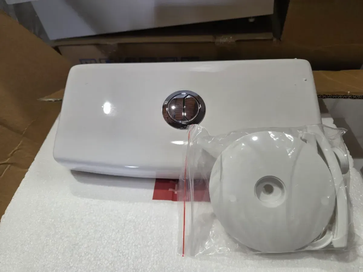 One-Piece 1.1/1.6 GPF Dual Flush Round Toilet in White Soft Close Seat Included - image 2