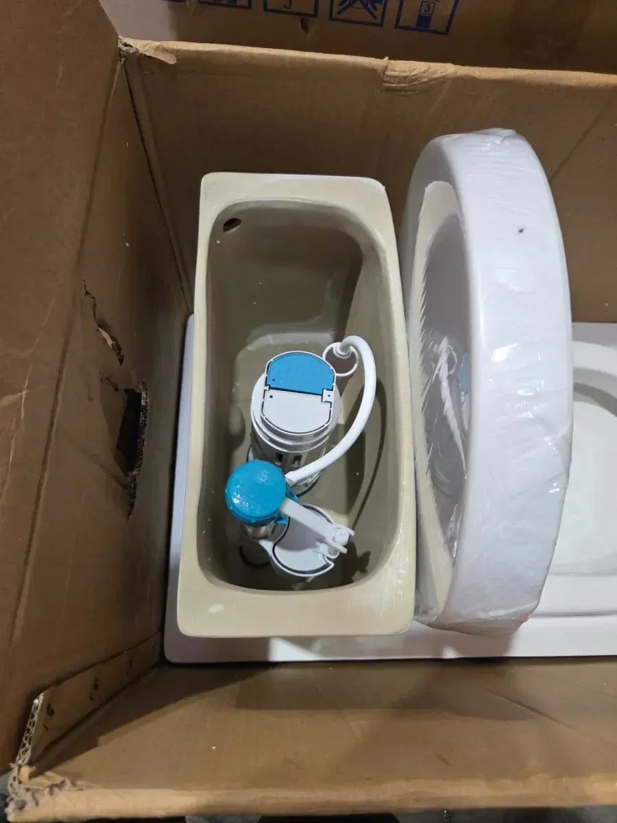 One-Piece 1.1/1.6 GPF Dual Flush Round Toilet in White Soft Close Seat Included - image 3