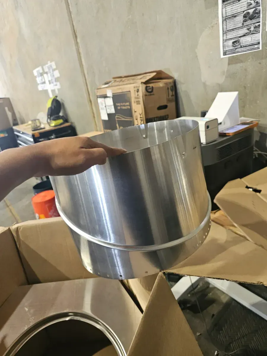 LOMANCO 14 in. Mill Finish Aluminum Internally Braced Whirlybird Wind Turbine - image 6