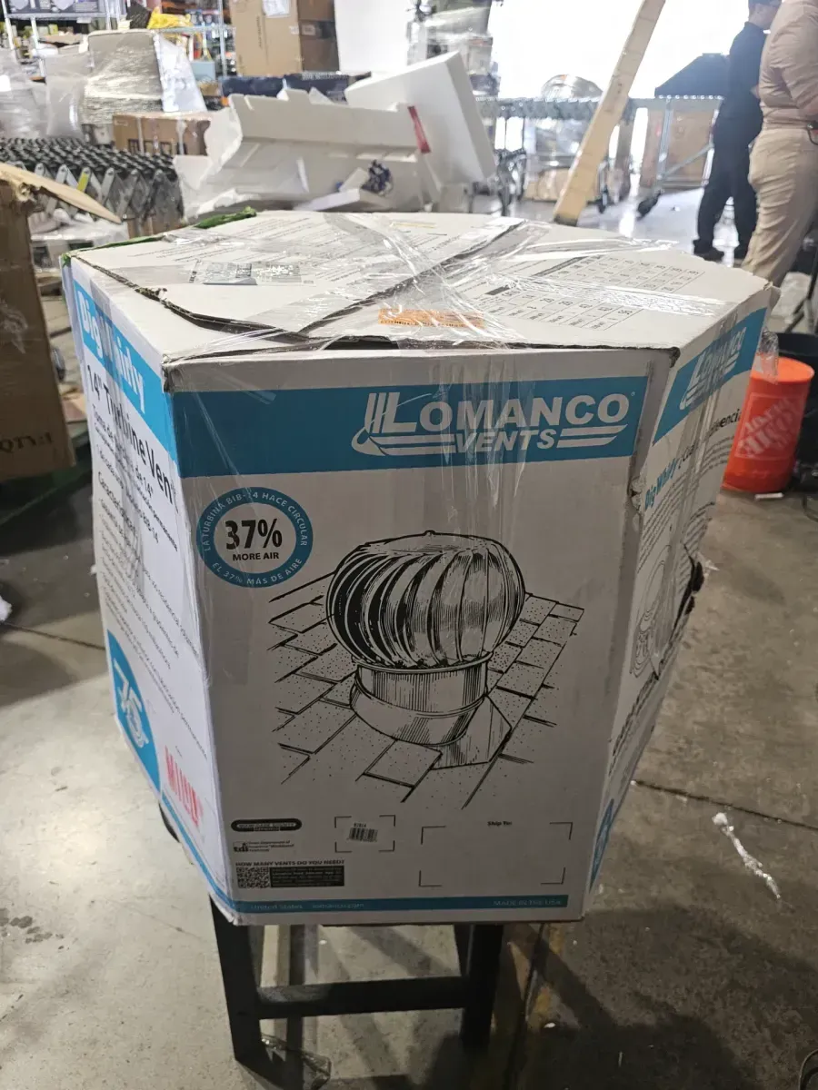 LOMANCO 14 in. Mill Finish Aluminum Internally Braced Whirlybird Wind Turbine - image 8