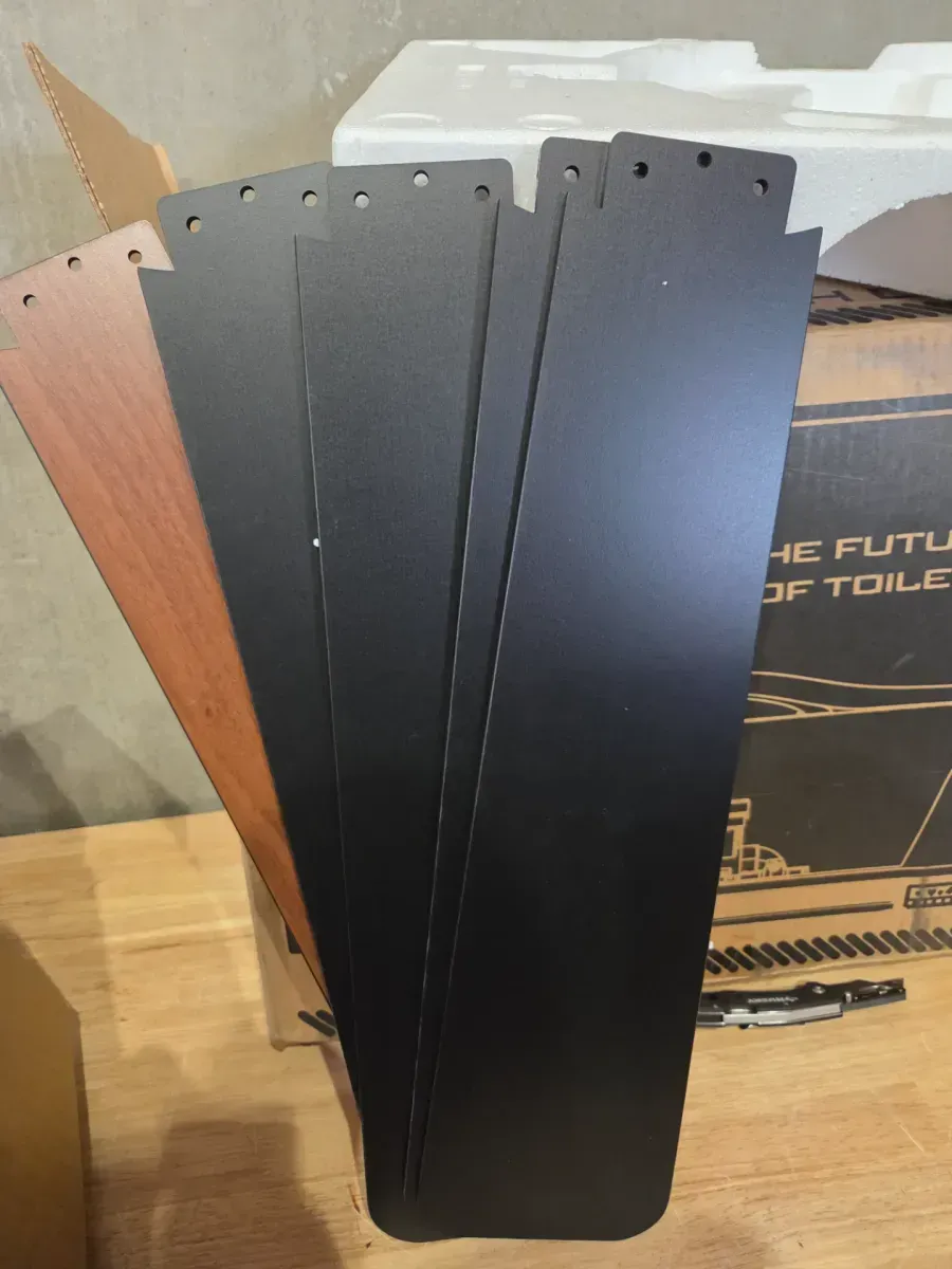 48 in. Indoor Black Low Profile 6-Speed 3-Color Ceiling Fan with Light Kit and Remote Control and DC Motor - image 2