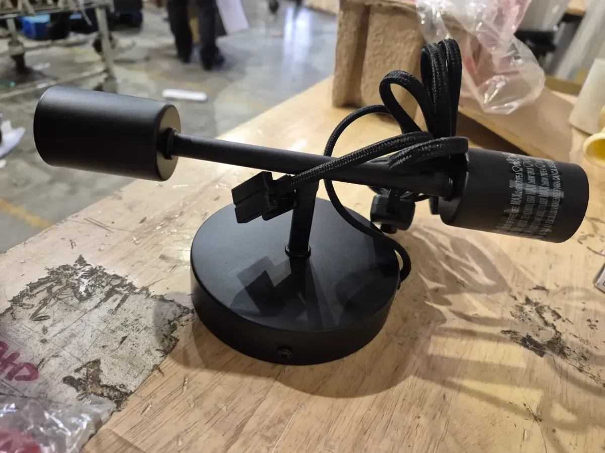 Hampton Bay 10 in. 2-Light Matte Black Plug-In or Hardwire Wall Sconce for Bathroom - image 6