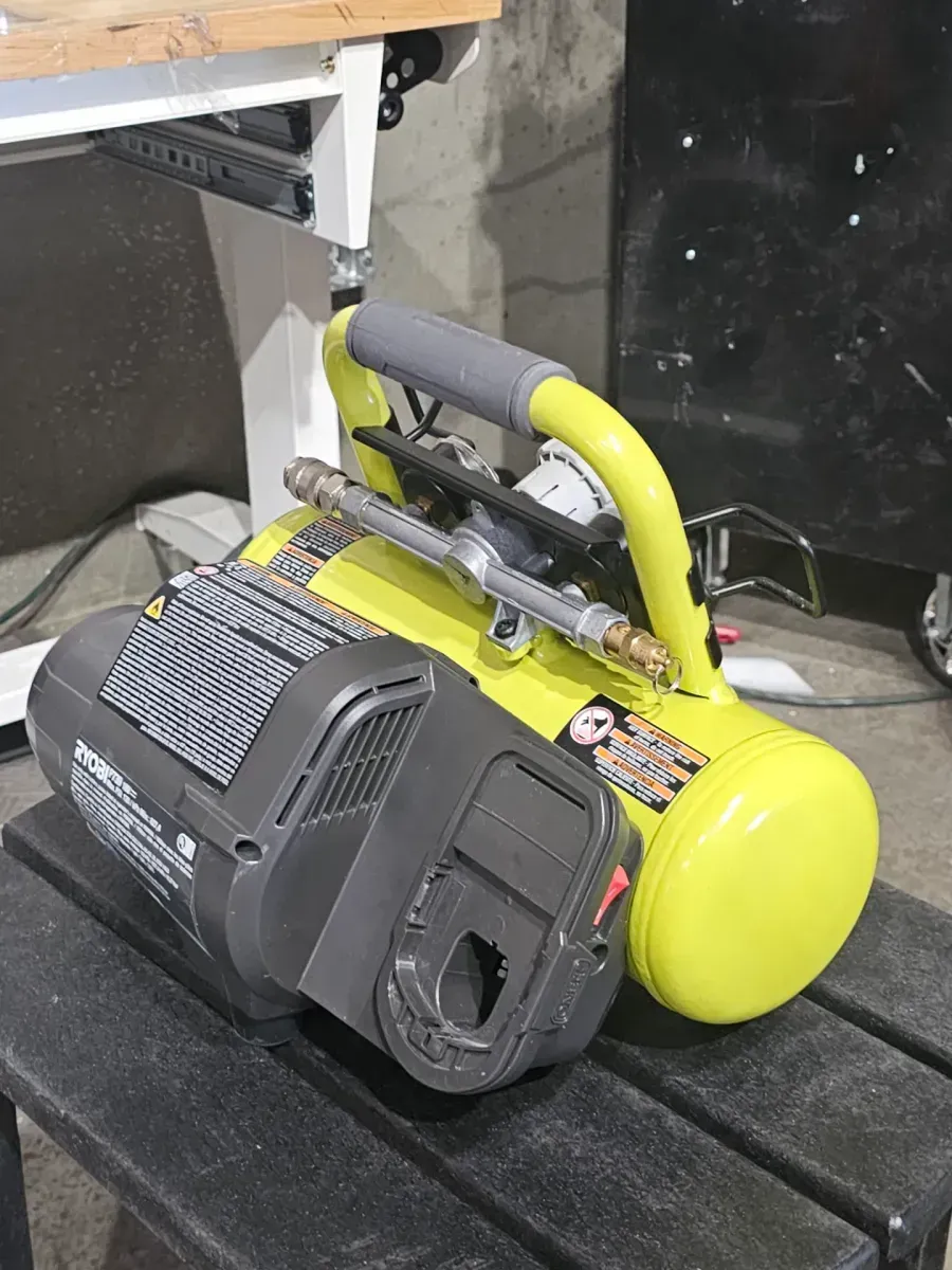 RYOBI 18V ONE+ Cordless 1 Gal. Portable Horizontal Air Compressor with 120 PSI Maximum Pressure (Tool Only) - image 3