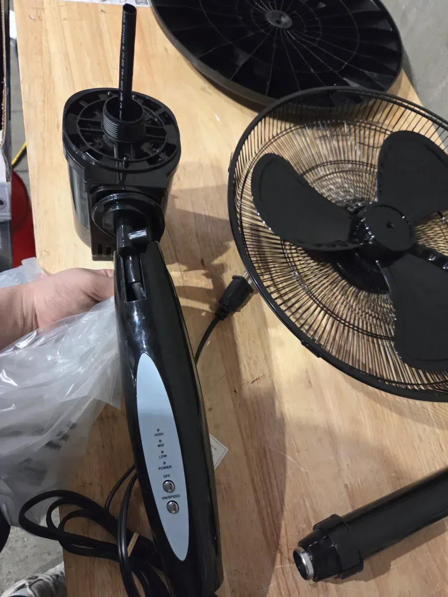 16 in. 3 Speed Digital Oscillating Standing Fan with Adjustable Height - image 3