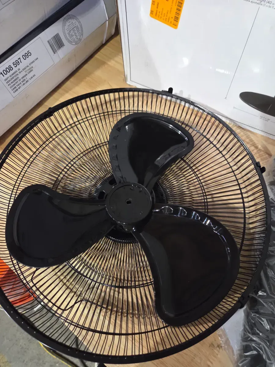 16 in. 3 Speed Digital Oscillating Standing Fan with Adjustable Height - image 4