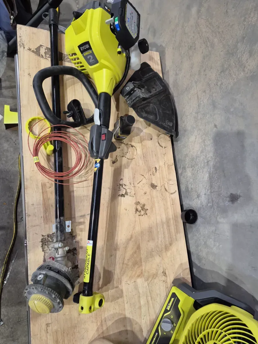 25 cc 2-Stroke Attachment Capable Full Crank Straight Gas Shaft String Trimmer - image 4