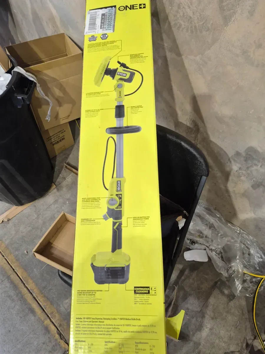 ONE+ 18V Cordless Soap Dispensing Scrubber (Tool Only) w/ 11 in. VORTEX Medium Bristle Brush - image 3