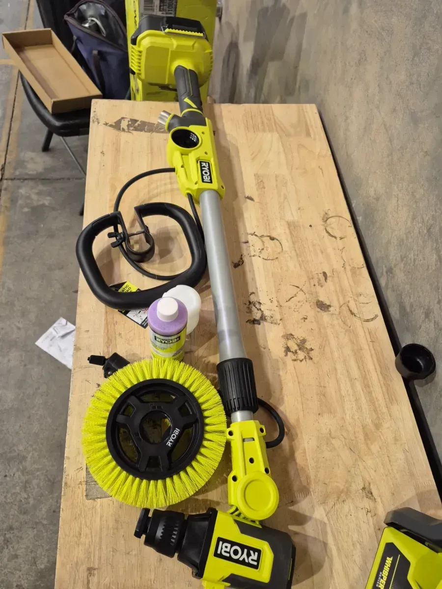 ONE+ 18V Cordless Soap Dispensing Scrubber (Tool Only) w/ 11 in. VORTEX Medium Bristle Brush - image 4