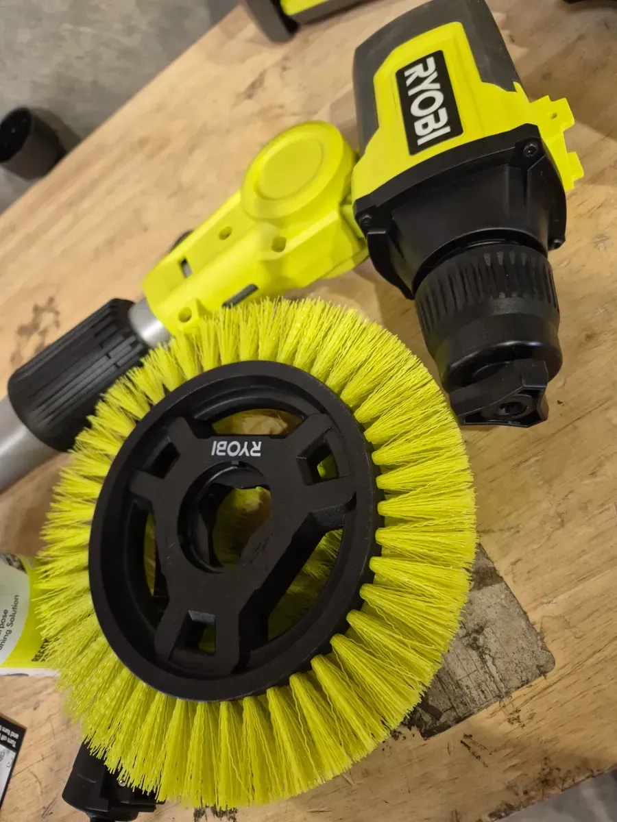 ONE+ 18V Cordless Soap Dispensing Scrubber (Tool Only) w/ 11 in. VORTEX Medium Bristle Brush - image 5