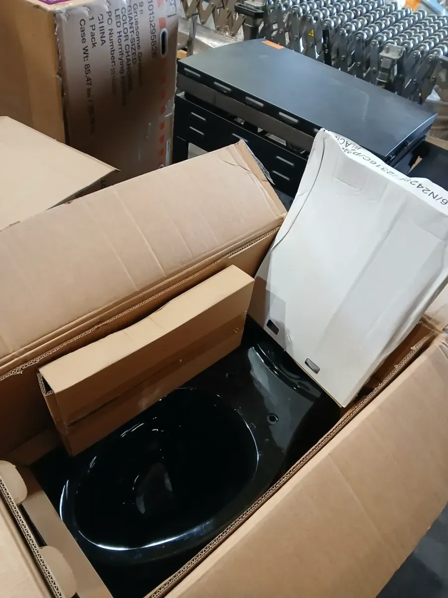 12 in. Rough In Two-Piece 1.28 GPF Single Flush Elongated Toilet in Black, Seat Included - image 5