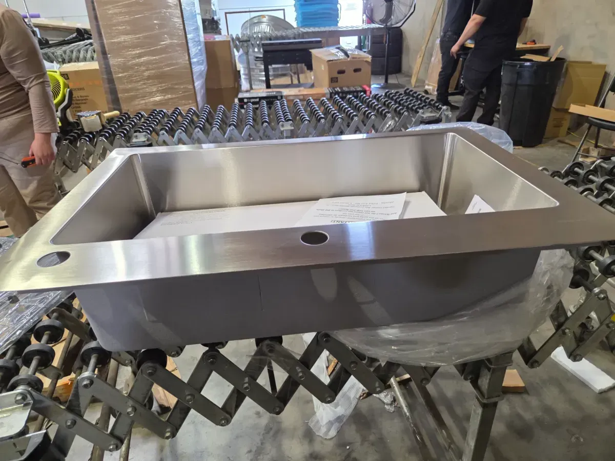 Dolancourt Tight Radius 33 in. Drop-In Single Bowl 18 Gauge Stainless Steel Kitchen Sink with Pull-Down Faucet - image 3