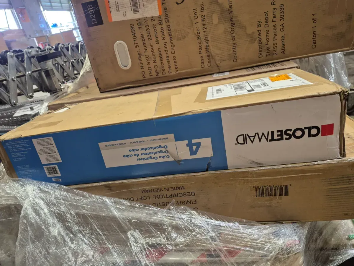 30 in. H x 29.84 in. W x 13.50 in. D Bleached Walnut Wood Large 4-Cube Organizer - image 2