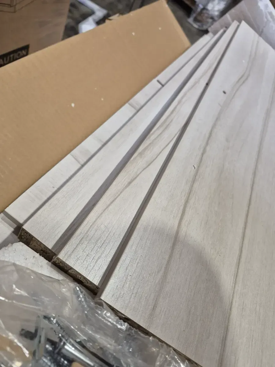 30 in. H x 29.84 in. W x 13.50 in. D Bleached Walnut Wood Large 4-Cube Organizer - image 6