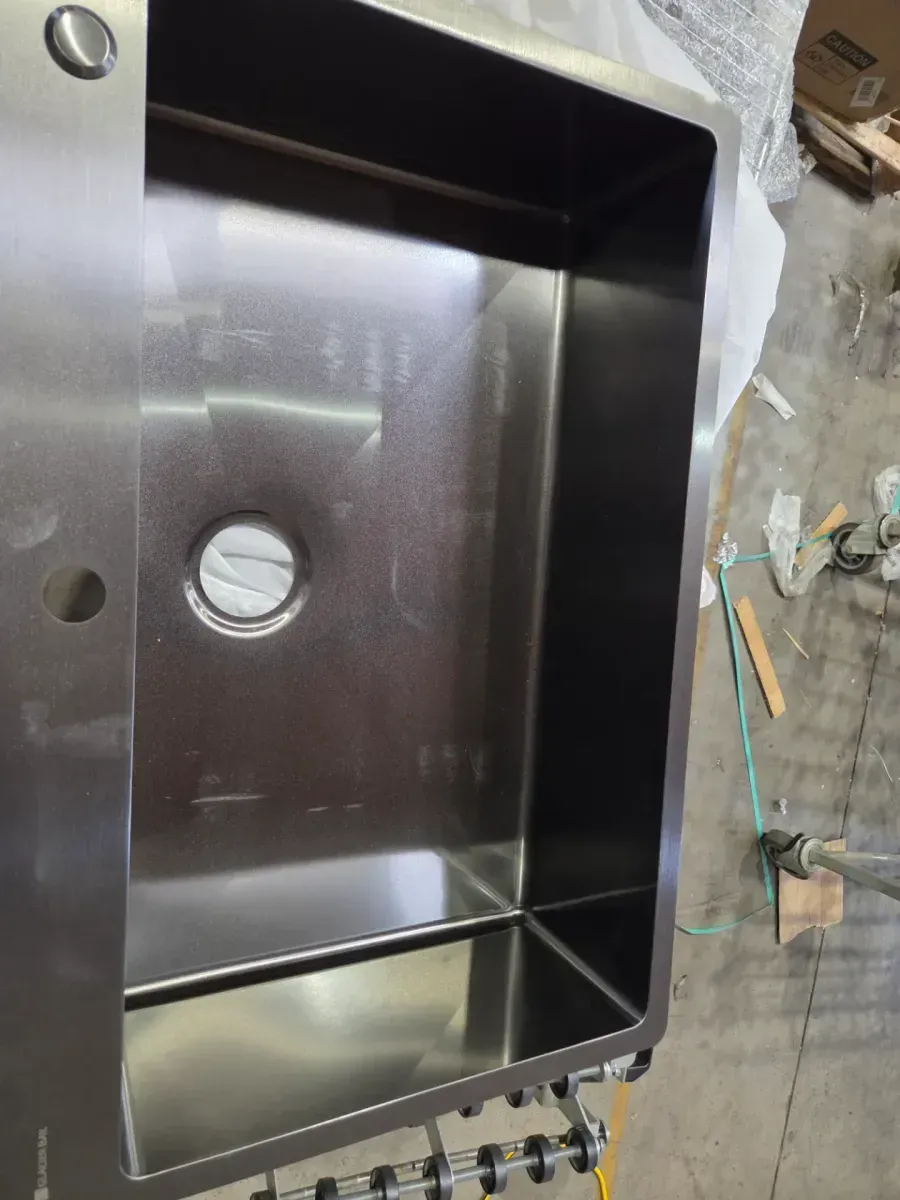 33 in. Drop-In Single Bowl 18 Gauge Gunmetal Black Stainless Steel Kitchen Sink with Black Spring Neck Faucet - image 4