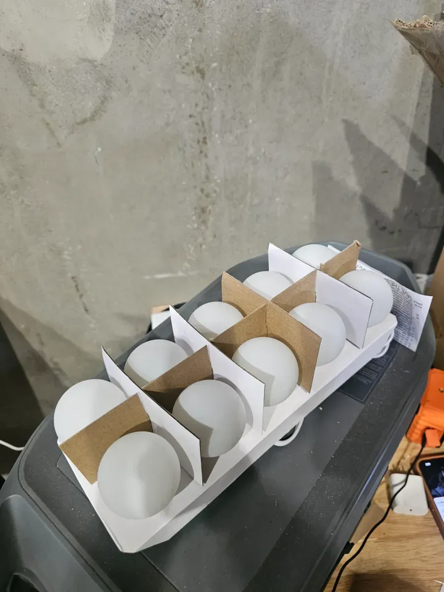 *** Pack of 15 *** 9 ft. 10-Light Frosted White G50 Globe Christmas Light Set with White Wire - image 2