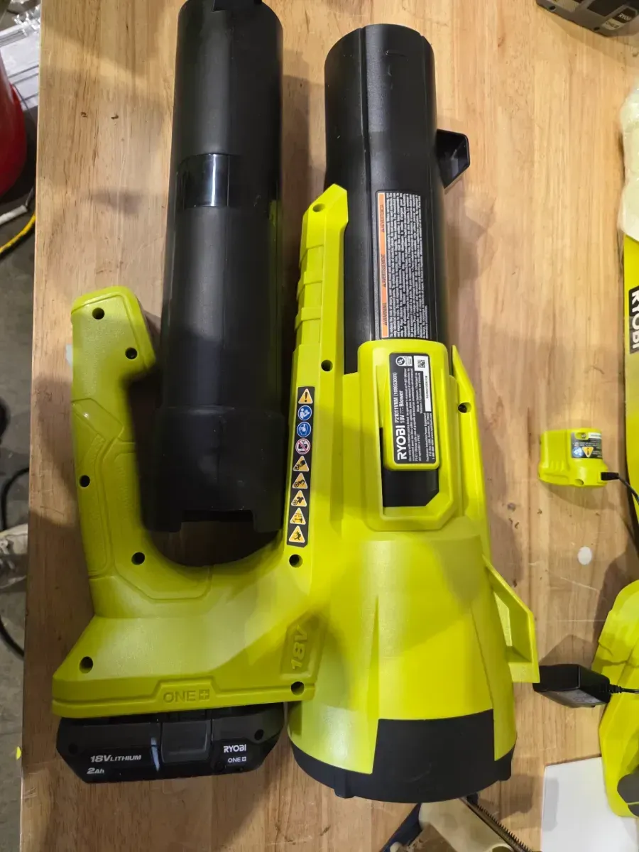 ONE+ 18V Cordless String Trimmer/Edger and Blower/Sweeper Combo Kit (2-Tools) with 2.0 Ah Battery and Charger - image 2