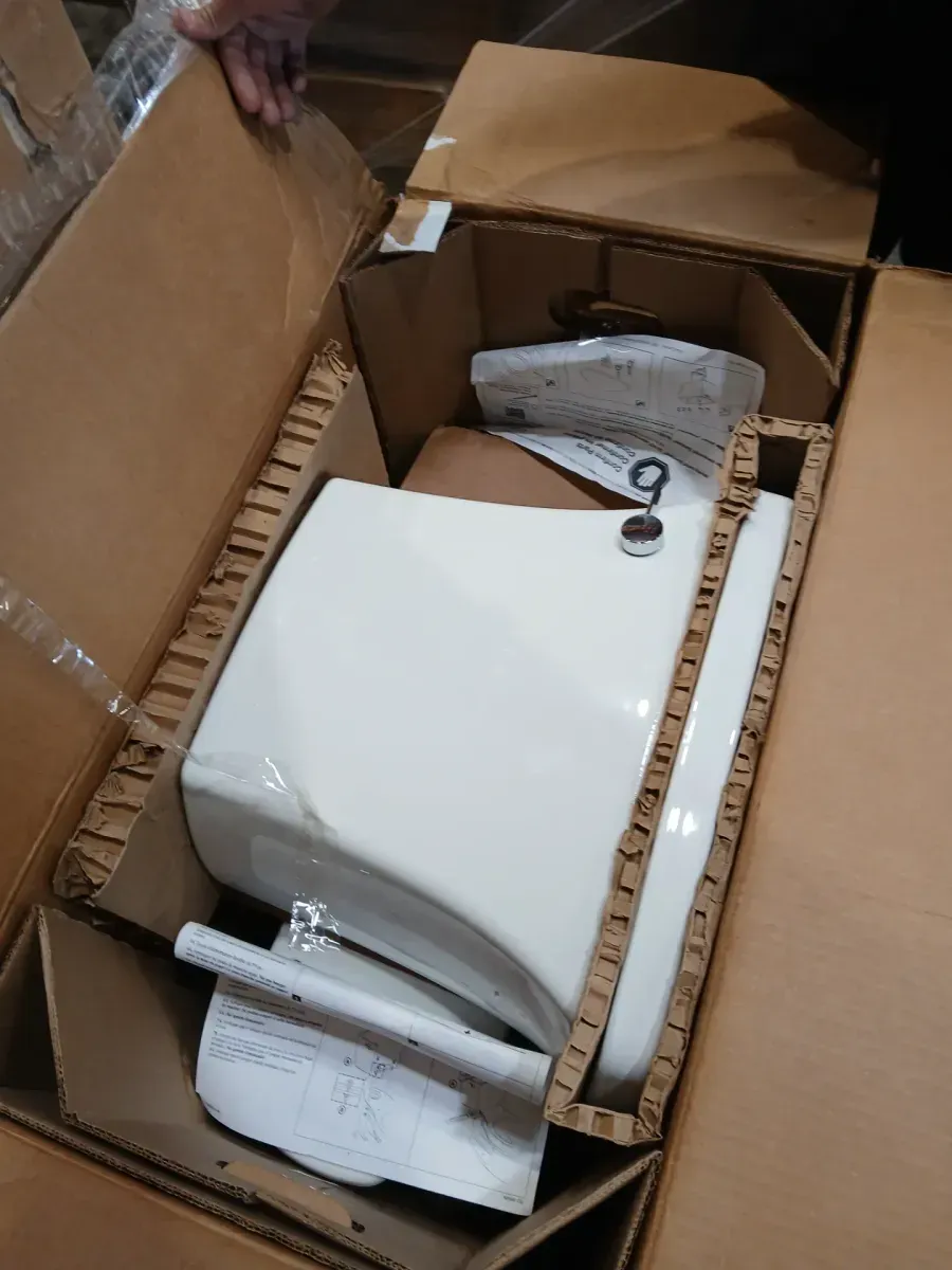 Chair Height Toilet in White with Soft Close Seat) - image 4