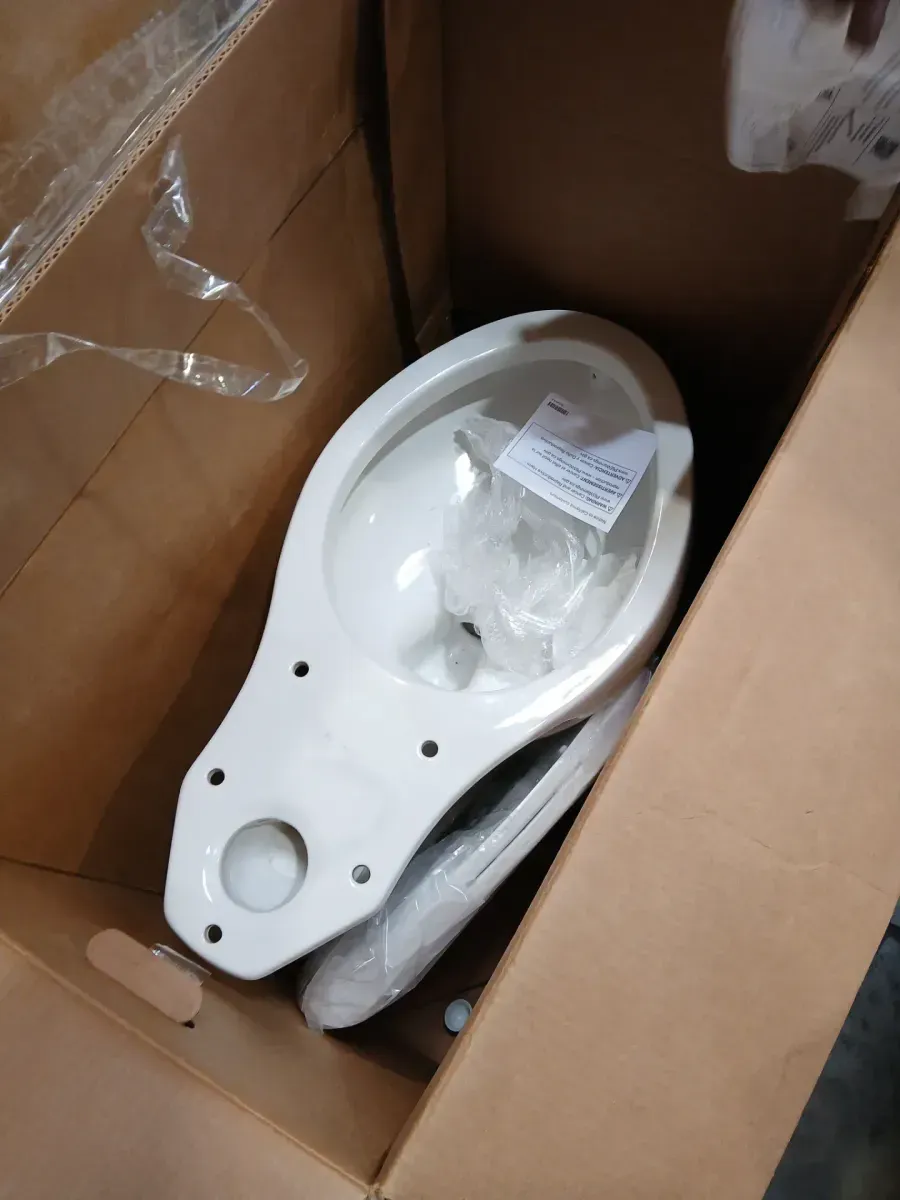 Chair Height Toilet in White with Soft Close Seat) - image 5