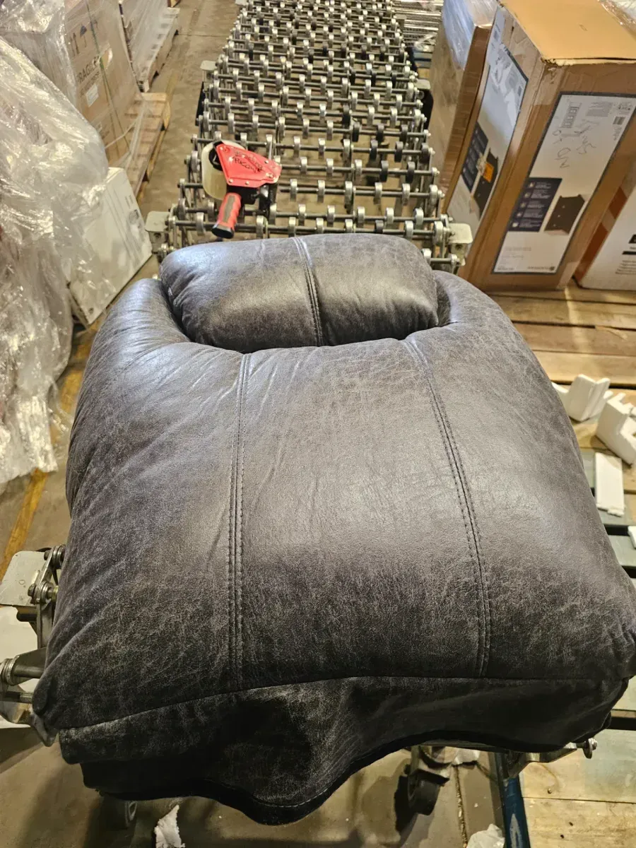 Black Leather Standard (No Motion) Recliner with Power Lift0pp - image 5