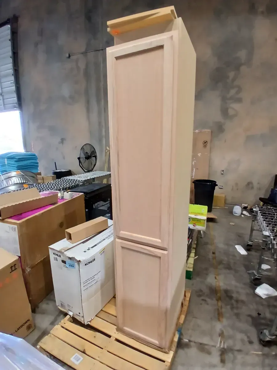 Recessed Panel 18 in. W x 24 in. D x 90 in. H Assembled Pantry Kitchen Cabinet in Unfinished - image 3