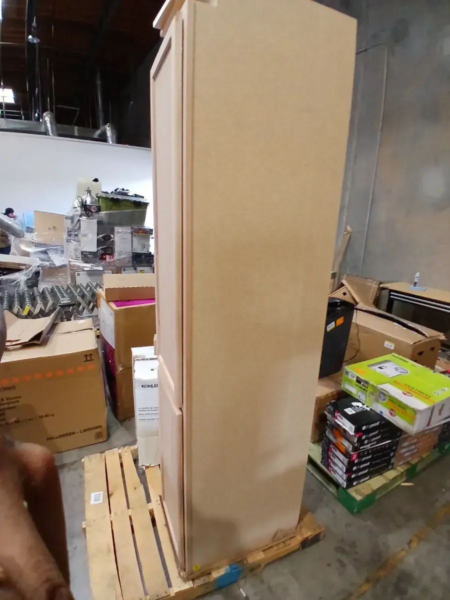 Recessed Panel 18 in. W x 24 in. D x 90 in. H Assembled Pantry Kitchen Cabinet in Unfinished - image 4