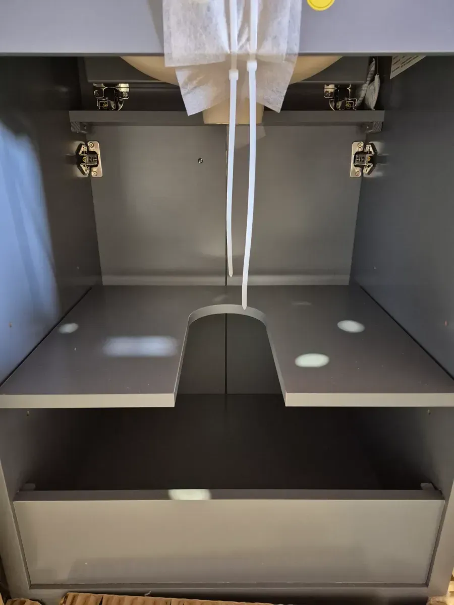 Marcote 24 in. Single Sink Freestanding Slate Blue Bath Vanity with Venato Engineered Stone Top (Assembled) - image 6