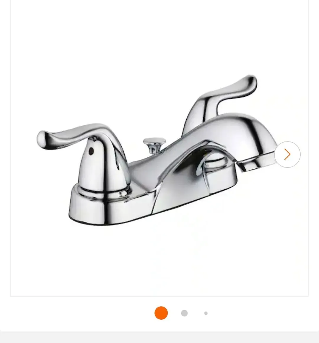 Constructor 4 in. Centerset Double-Handle Low-Arc Bathroom Faucet in Polished Chrome - image 2