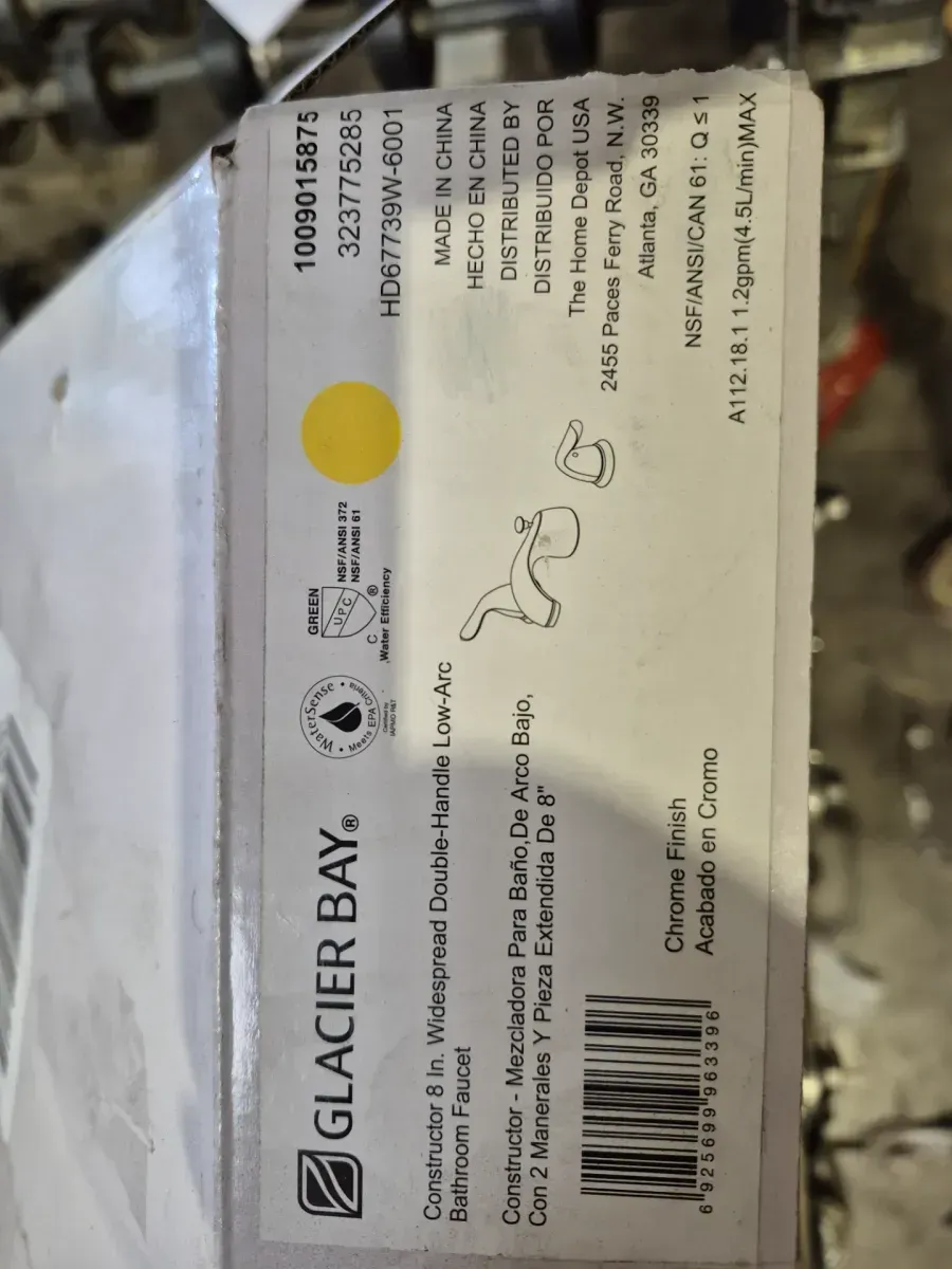 Constructor 4 in. Centerset Double-Handle Low-Arc Bathroom Faucet in Polished Chrome - image 3