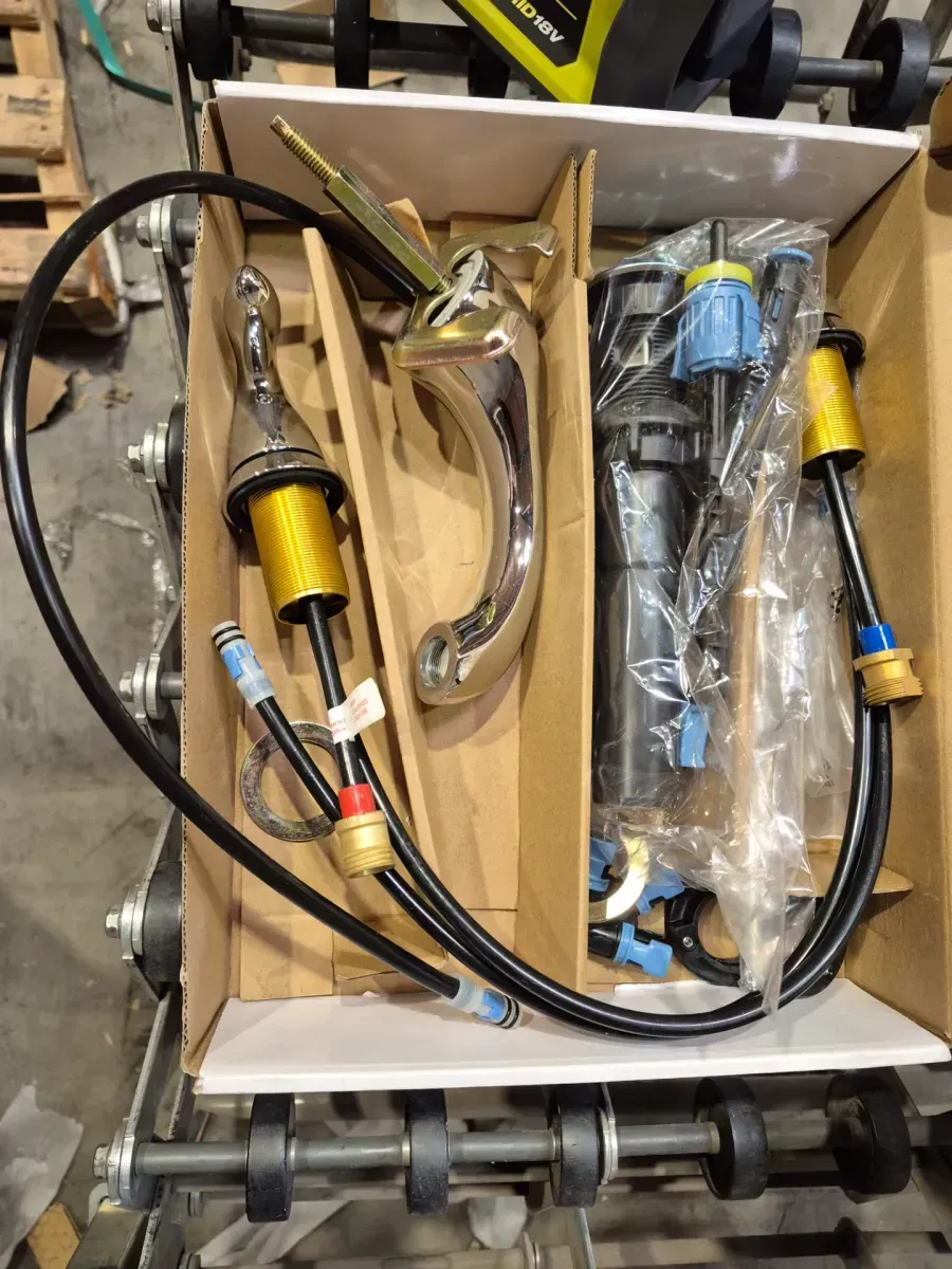 Constructor 4 in. Centerset Double-Handle Low-Arc Bathroom Faucet in Polished Chrome - image 4