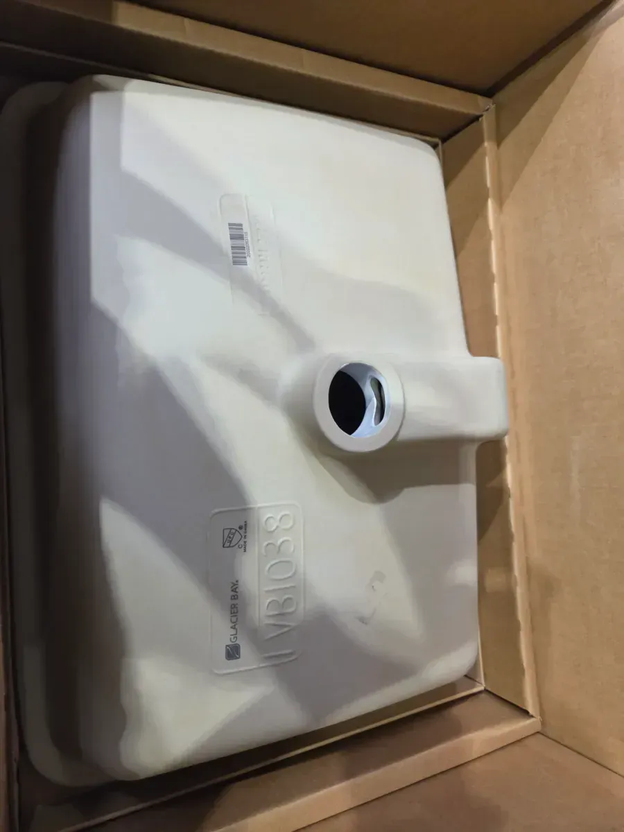 22 in. Ceramic Rectangular Undermount Bathroom Sink in White with Overflow Drain - image 2